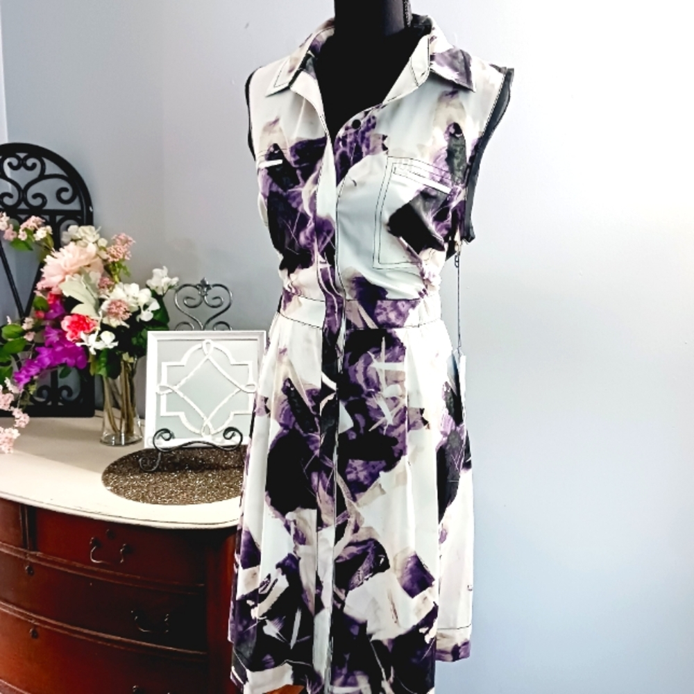 NWT Simply Vera shirt dress LG